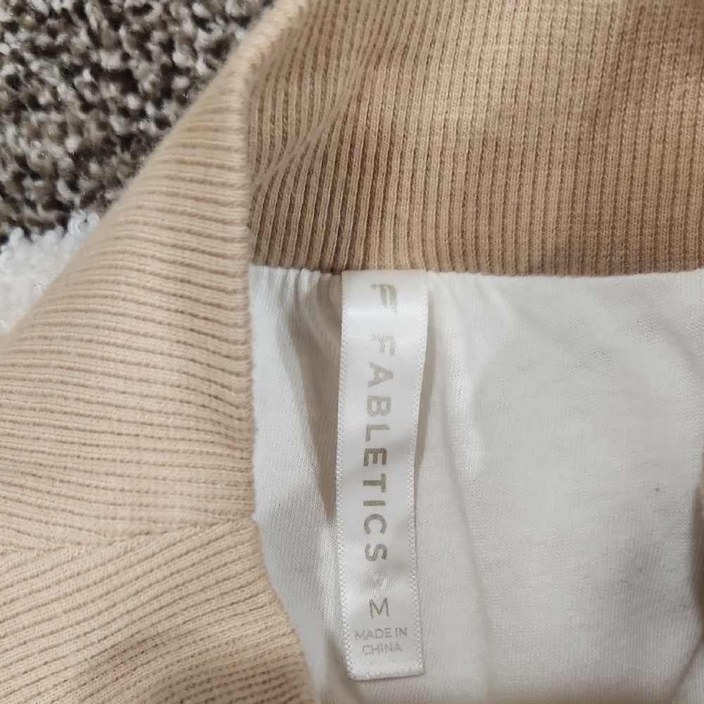Fabletics Beige Ribbed Collar With Soft White Lin… - image 2